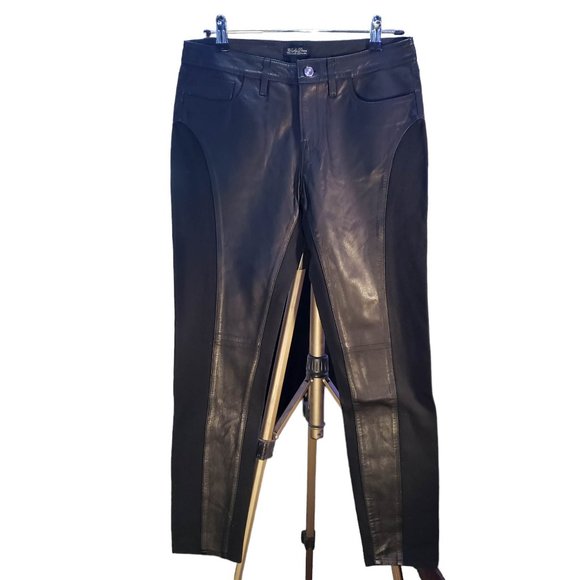 Lucky Brand Black Leather Pants - Picture 2 of 8